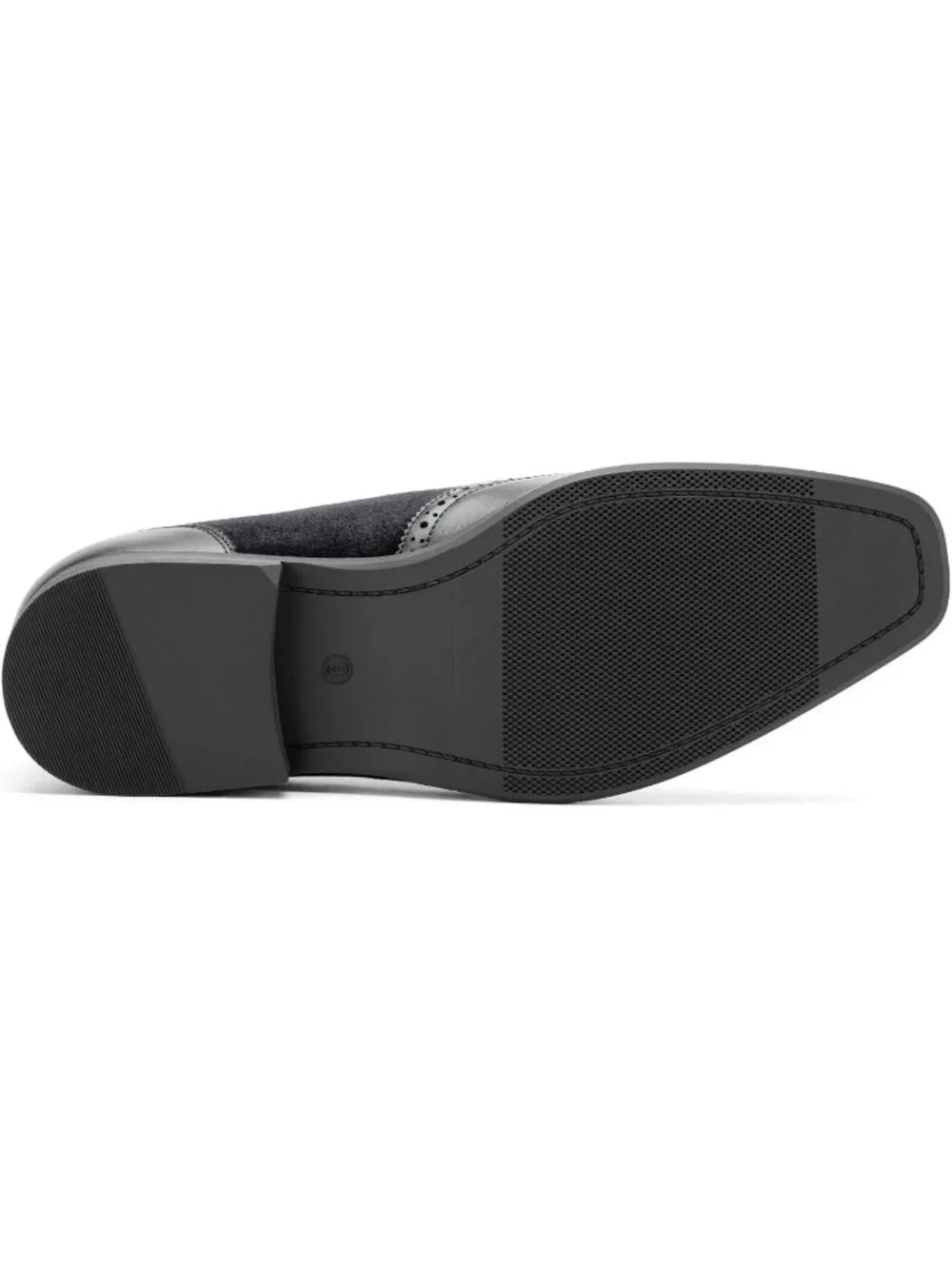 JITAI Men's Black60 Rubber Loafer Metal Lion Head Buckle Comfortable Party Shoes